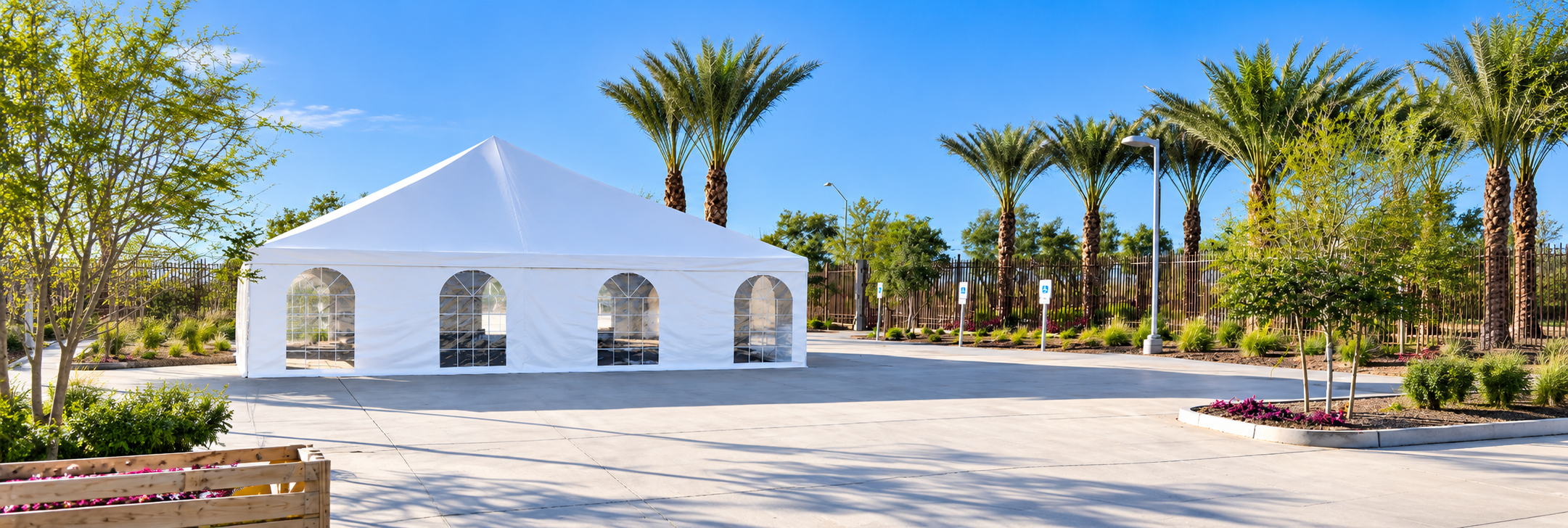 Frame type party tents